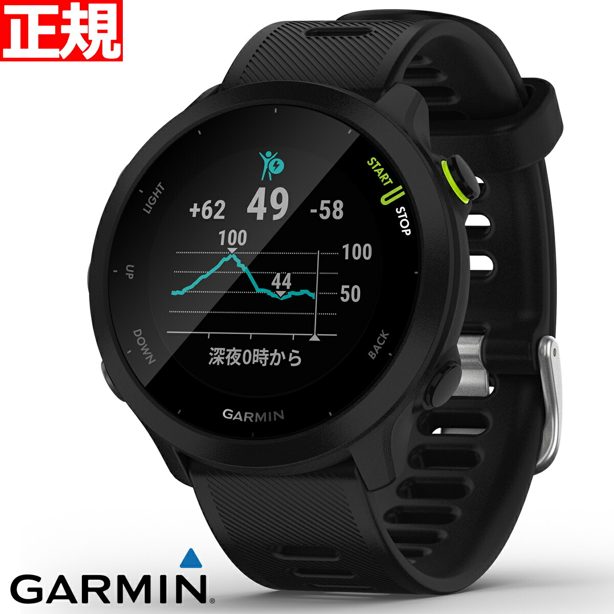 【楽天市場】GPSランニングウォッチ ガーミン GARMIN ForeAthlete 55 Grey （010-02562-43） スマートウォッチ  マラソン 水泳 トレッドミルラン ピラティス ヨガ 心拍計 加速度計 睡眠計 健康管理 : neelセレクトショップ