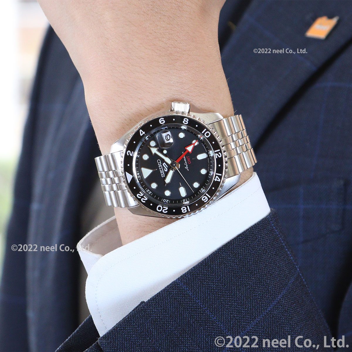 別注 SEIKO 5 Sports GMT SBSC001 SEIKO 極美品 5 - poumonquebec.ca