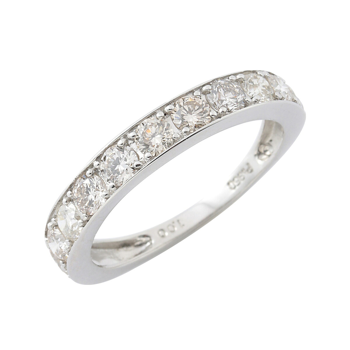 【店内ポイント最大39倍！本日限定！】プラチナ ダイヤモンド リング 指輪 13号 1.0カラット 1.0ct D119-10013 鑑別カード付