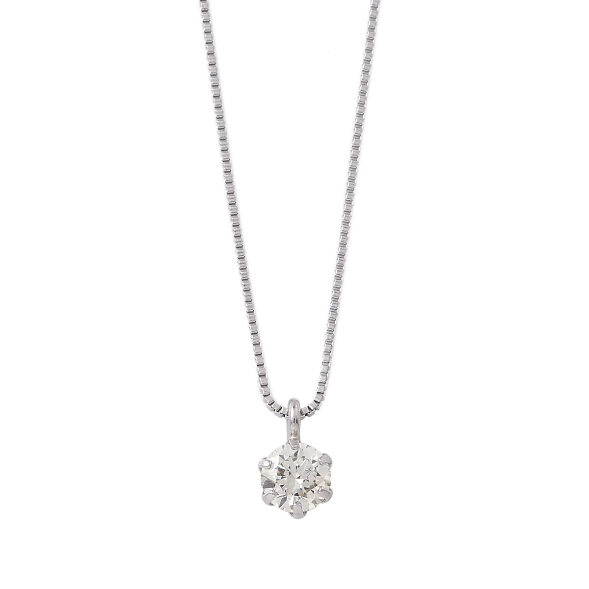 【店内ポイント最大42倍！本日限定！】プラチナ ダイヤモンド ネックレス 0.1カラット 0.1ct DTZ01PNC｜neelセレクトショップ