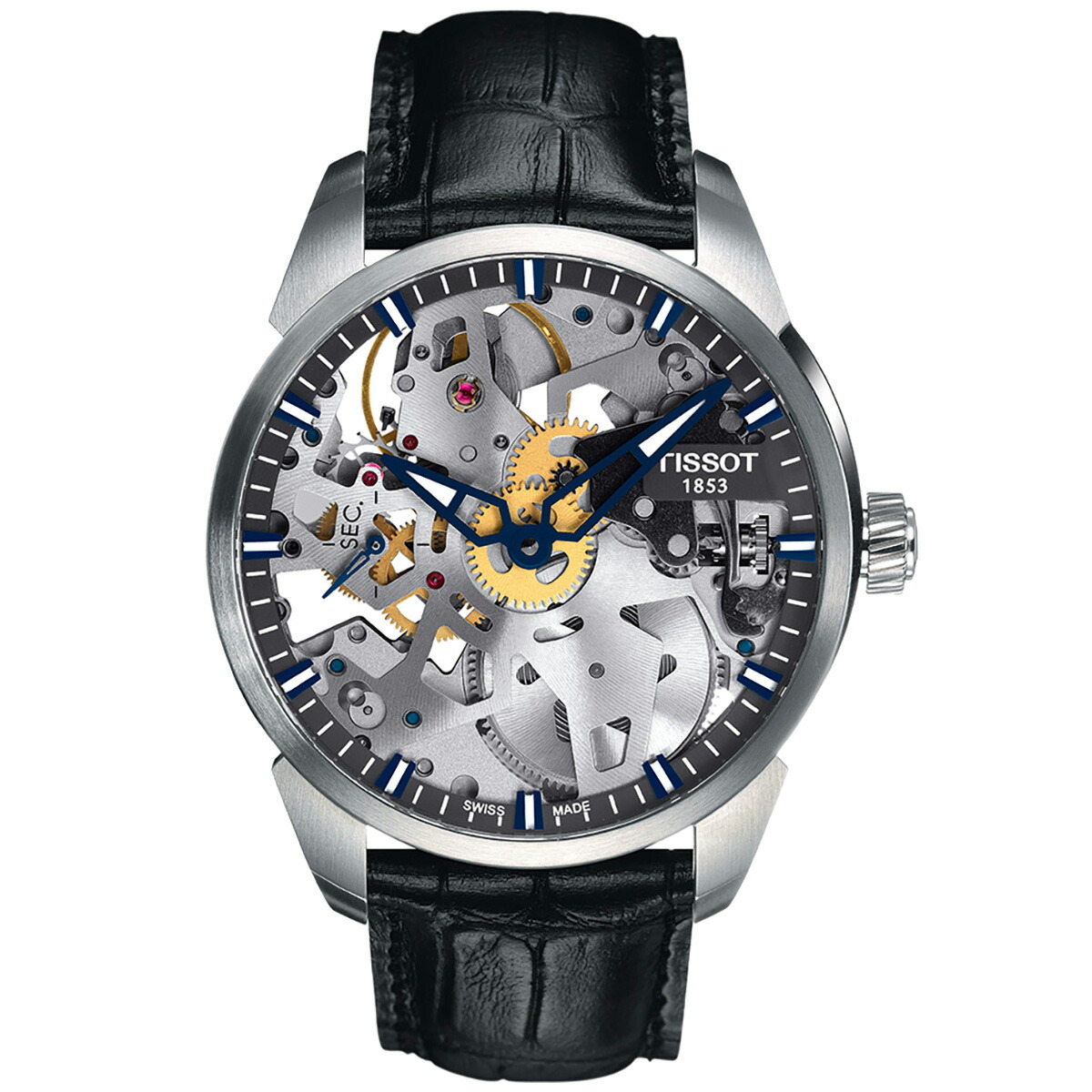 【30,470円OFFクーポン！＆エントリーでポイント+2倍！4月20日！】【選べるノベルティー付き】ティソ TISSOT 腕時計 メンズ T-コンプリカシオン スケレッテ T-COMPLICATION SQUELETTE 自動巻き T070.405.16.411.00