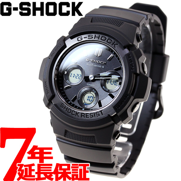 楽天市場】G-SHOCK 電波 ソーラー 電波時計 ブラック 腕時計 メンズ 
