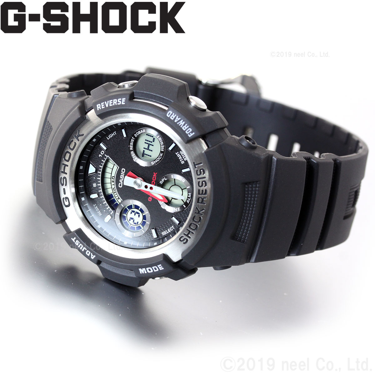 海外限定】 カシオ G-SHOCK AW-590L ラバーズコレクション 黒 USED 