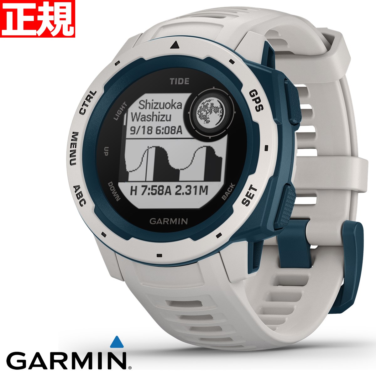 高い素材 ガーミン Garmin Instinct Tide インスティンクト タイド Gps アウトドアウォッチ スマートウォッチ ウェアラブル端末 腕時計 メンズ レディース White Blue 010 064 高い素材 Atsu Edu Ge