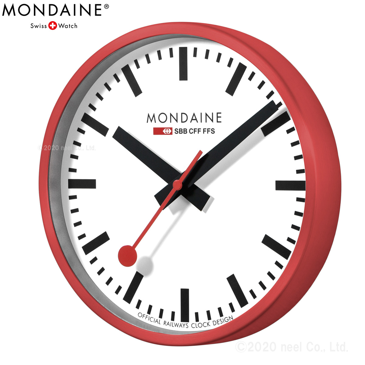 世界的に モンディーン MONDAINE ウォール クロック Wall Clock 40cm