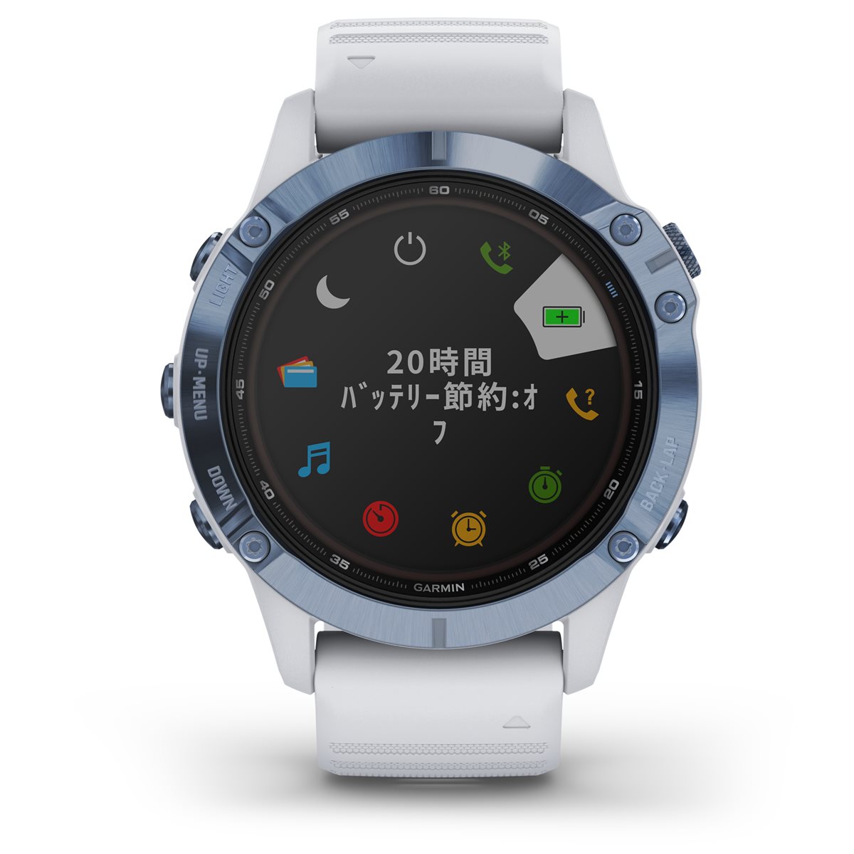 売り切れ必至 ガーミン Garmin Fenix 6 Pro Dual Power Ti Mineral Blue Whitestone フェニックス 6 デュアルパワー スマートウォッチ ウェアラブル Gps ソーラー 腕時計 010 34 Neelセレクトショップw 気質アップ Sinagoga Co Rs