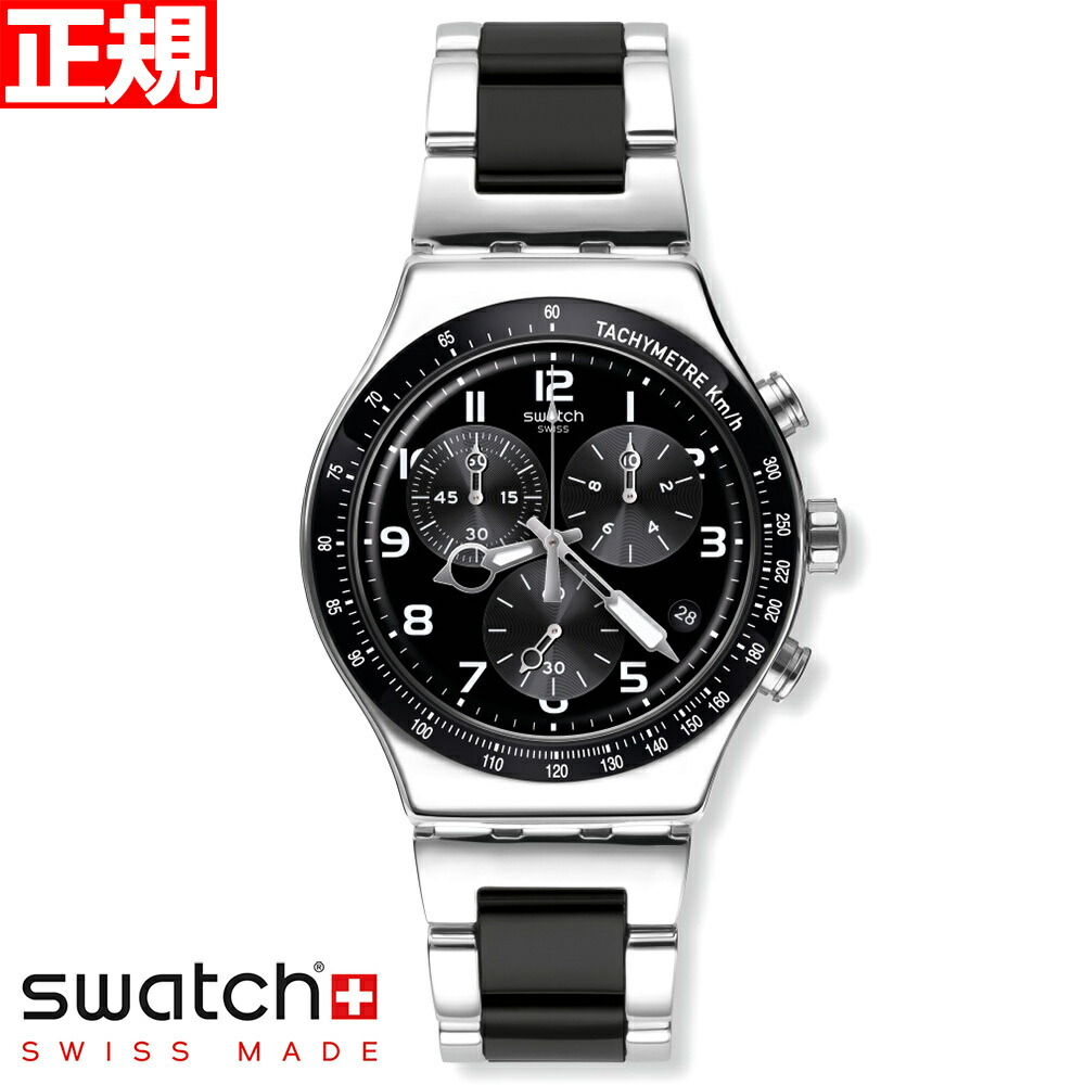 楽天市場】swatch スウォッチ 腕時計 メンズ ニューアイロニー クロノ ナイト フライト New Irony Chrono NIGHT  FLIGHT クロノグラフ YVS444GC : neelセレクトショップ