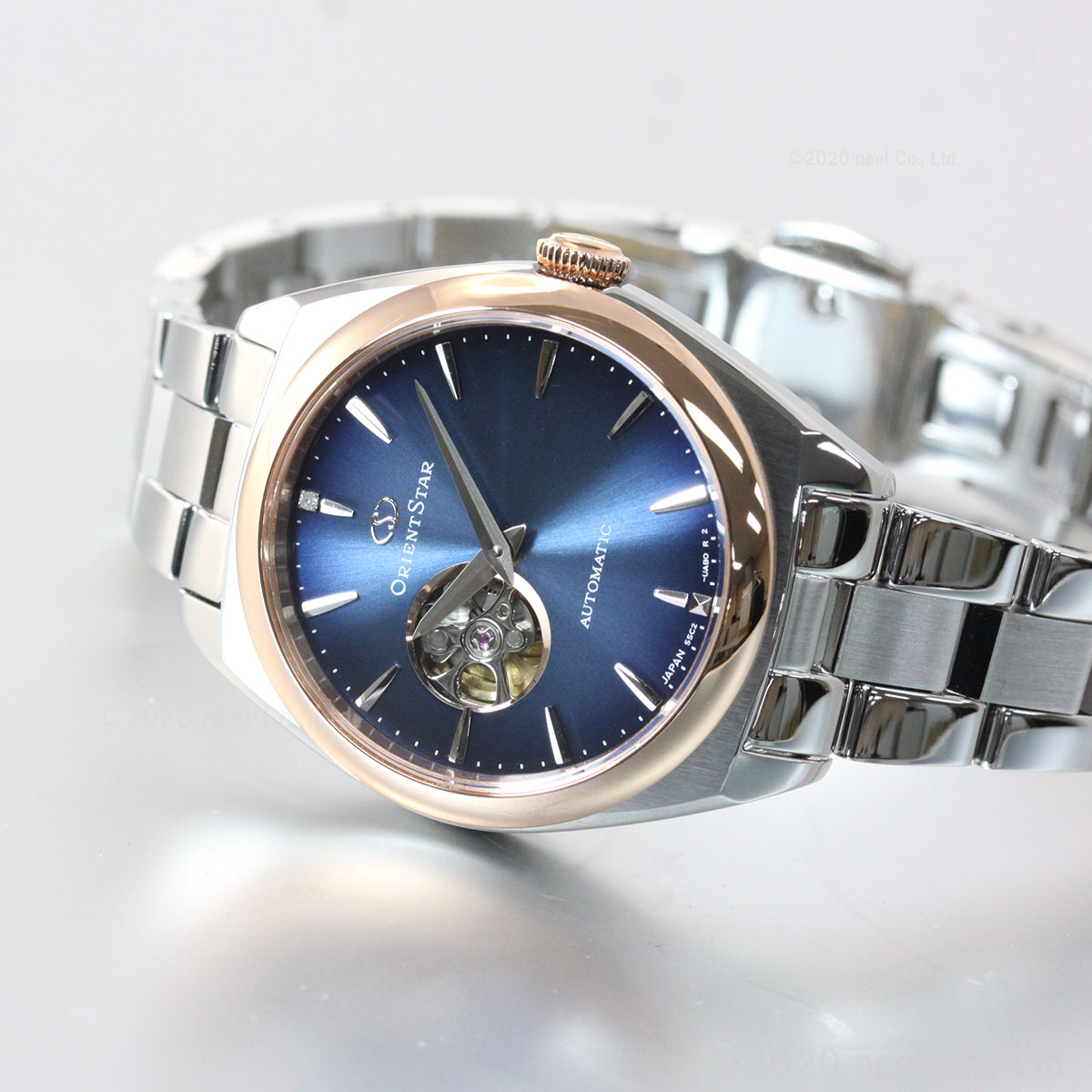 本店は 日0時 最大5000円offクーポン 店内ポイント最大37 5倍 日23時59分まで オリエントスター Orient Star 限定モデル 腕時計 レディース 自動巻き 機械式 コンテンポラリー Contemporaly Moving Blue セミスケルトン Rk Nd0106l 時間指定不可