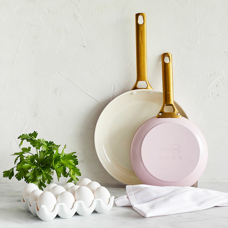 信頼 Green Pan パドヴァフライパン 26cm ピンク Fucoa Cl