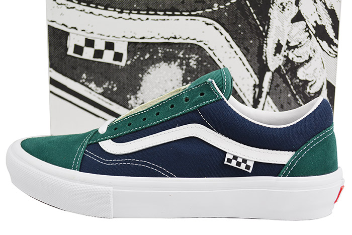 VANS バンズ ヴァンズ SKATE OLD SKOOL US EDITION US計画すること 年寄りの学院 スニーカー TARTAN BLUE/GREEN 滑るゲーム盤 SKATEBOARDING 波乗り SURFING
