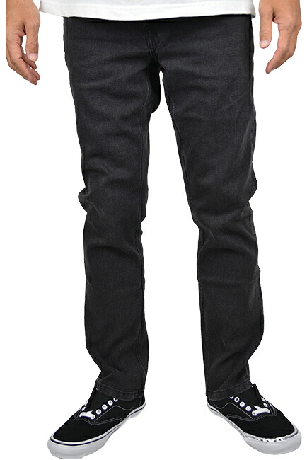 VOLCOM ボルコム VORTA SLIM FIT JEANS BLACK OUT パンツ ジーンズ DENIM デニム SLIM FIT スリムフィット サーフィン SURFING スケートボード SKATEBOARDING｜ARRIVAL SURF　AND　SPORTS