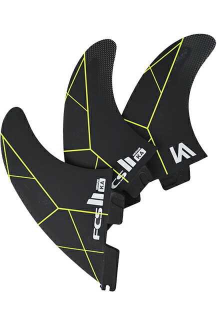 FCS エフシーエス FCS2 FIN フィン KA PC TRI SET S, M, L BLACK/ACID KOLOHE ANDINO コロヘ・アンディーノ サーフィン SURFING