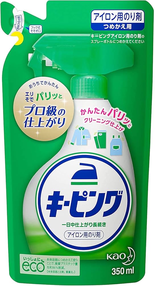 楽天市場】アイロン用キーピング 洗濯のり 詰め替え(350ml*3個