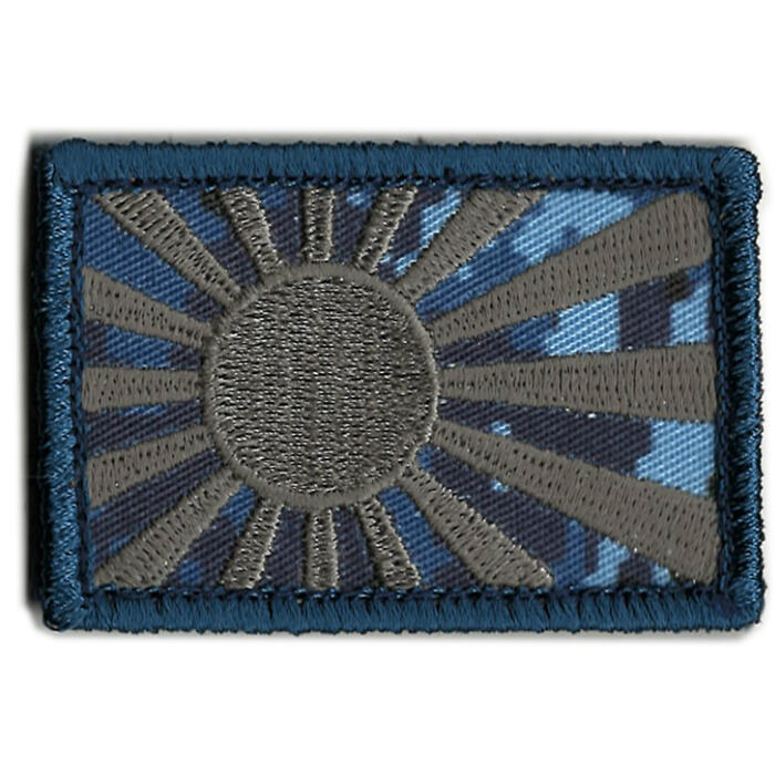 楽天市場】自衛隊 ワッペン 軍艦旗 (旭日旗） 肩用 パッチ 迷彩生地Ver