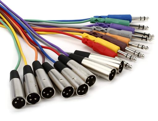 Hosa STX-805M 5m XLRオス-ステレオフォン スネークケーブル|Astalio