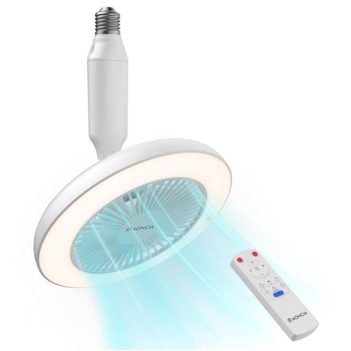 AONCIAシーリングファンライト人感検知器E26真似形LEDミニともし火UV付き添い人さし引くイオン役立つことサーキュレーター空気の状態回転運動【系統発生した2.4G遠隔操作・全針路向け取りまわし】無上がり段調色/調光昼白いこと昼…