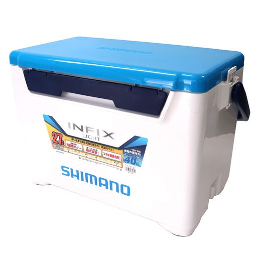シマノ(SHIMANO)釣り用クーラーボックスインフィクスライト27リットルSホワイトブルー