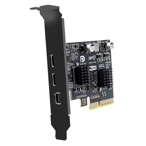 NFHKPCI-EExpress4x\u0026MiniDisplayport1.4インプットからデュアル10GbpsUSB3.1Type-CUSB-C\u00264K60サイクル最終生産物勉強机いの一番グラフィクス取りひろげる歌留多アダプタASM3142