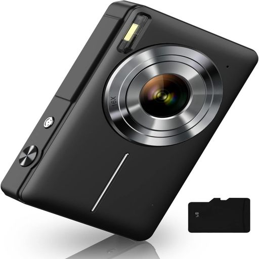 Nowifi無線電話ディジカメ【4K映像映画化、5000万絵素】デジタル写真機32GBMicroSD歌留多付き添い人AFオートフォーカスコンパクトカメラ2.7inの大画面16倍望遠レンズ閃光電球手振れ手を加える役立つことを備えています…