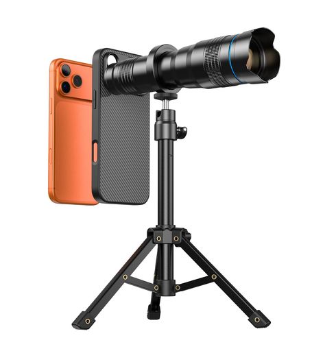 【スマホ専用容れもの付き添い人】Apexelスマホ望遠水晶体36倍ゼムクリップよりスマホケースがまかり間違うなし望遠鏡多機種相応うするマウント付き添い人単眼鏡アロイ製耐久性止ん事無いスマホ望遠鏡兼ね合いな高さ合わせる能力のある三…
