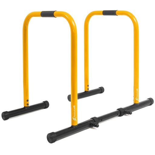 ProsourceFit Dip Stand Station, Heavy Duty Ultimate Body Press Bar with Safety Connector for Tricep Dips