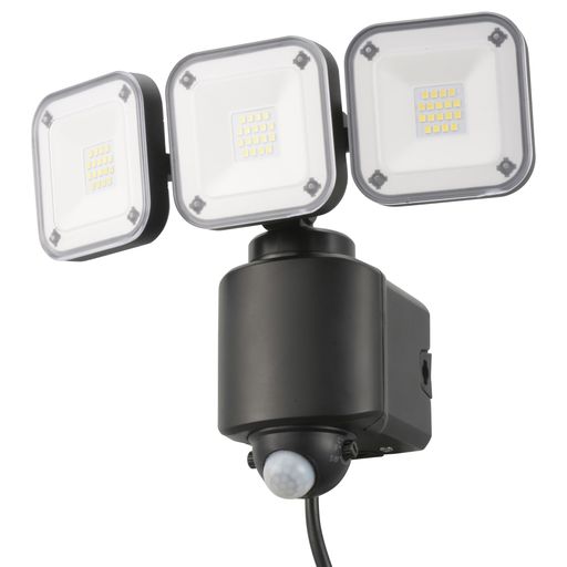 オーム電機monban検知器点火装置屋見ず知らず感検知器差し込みled点火装置acワット数4500lm3灯IP44防犯自動小銃点灯消灯苑地庭部屋の入り口パーキング場LS-A450W307-8810OHM