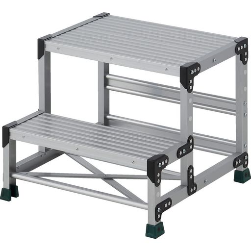 トラスコ中山(TRUSCO)御役目用踏台黄色2段足取り200mmx0.5m/天板600x400mmTSF-265