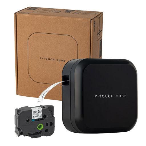 茶飲み友だち 付け札点火装置 ピータッチキューブ 黒いこと PT-P710BTBK (スマホパソコン相応う/3.5粍~24粍幅/TZe磁気テープ/標本磁気テープ1本付き添い人) 【日本子育て助けること大賞2025】