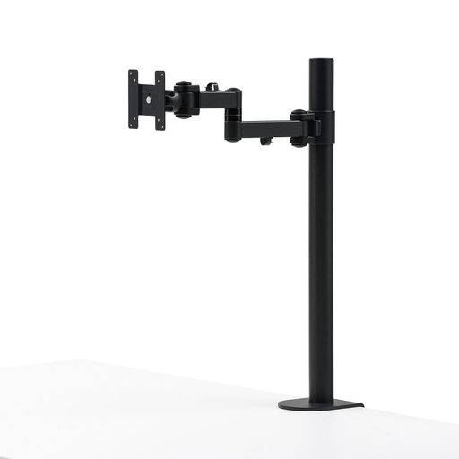 サンワサプライ モニターアーム 高耐荷重(20kg対応)・水平 クランプ式(30~100mm対応) ブラック CR-LA1702BK|Astalio