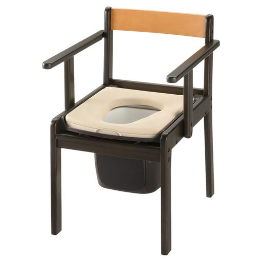 リッチェル(Richell)木製きらく軽~い室内用便器やわらか便座赤銅色1台140057介護用携帯型家具調ユニバーサルひな形高齢者用成年者大きさ/47x51x69.5H(珊)生産物掛け目/8kg最大限度当て嵌める者体量/100kg