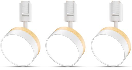 TuyuBEEダクトレールスポットライト鳴りわたる光LED一体型点火装置12W(100W形好いかげんに)晴れ晴れしい線路点火装置無座標軸調光能力のある高演色CRI90+3000K1000ルーメン御厨子所/販売店用シーリングスポットライトホワイト