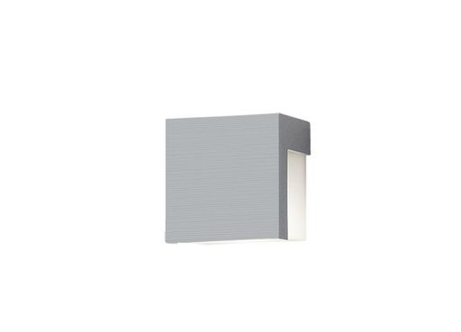 パナソニック (Panasonic) 看板灯 LED白熱電球4.3W1灯 壁直付型 防雨型 LED白熱電球取り替えっこ型 白熱電球色 シルバーメタリック/乳白 幅125x奥ふかさ85x高さ125粍 LGW85116S