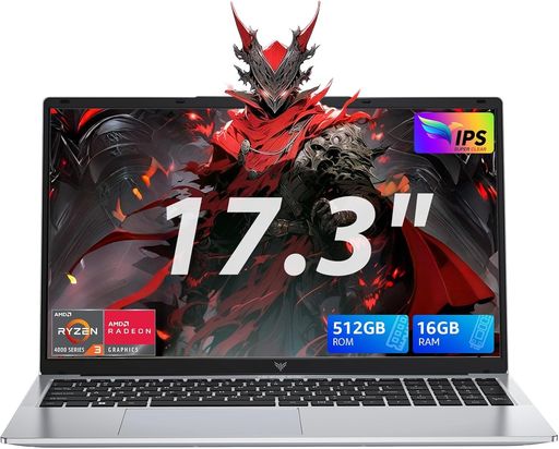 ACEMAGIC17.3in万覚え帳マイコンAMDRyzen4300U【N95の2倍以上の動作】最大限度3.7GHz16GB+512GBPCIe3.0SSD盛りだくさん固定ディスク1080PLaptop