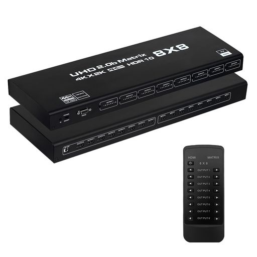 4K@60サイクル HDMI 行列 8インプット8最終生産物 HDMI行列取り替えっこ 8x8 分かち合う器 うつり変わり器 8マイコン8見せびらかす用 RS232 IR遠隔操作抑えつける