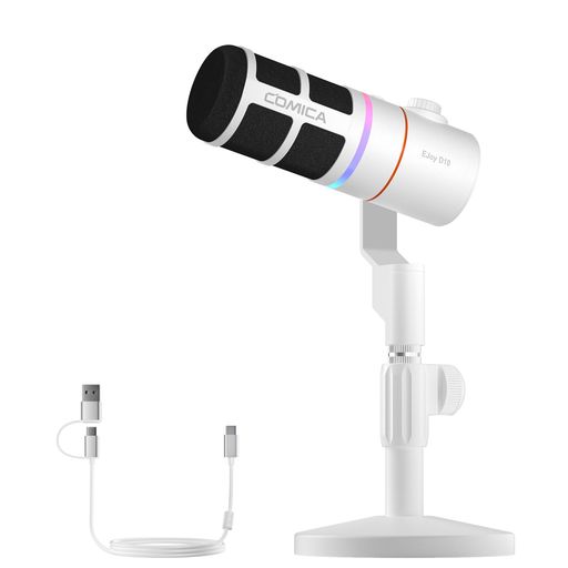 COMICAダイナミックマイクUSB/XLRデジタルとアナログデュアル出力ゲーミングマイク単一指向性RGBライティングノイズ軽減ライブ配信ゲーム実況在宅勤務ポッドキャストストリーミングナレ…