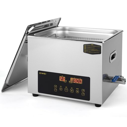 EIWEI15L超音波洗い濯ぎ機お役目用卓上型28/40kHzデュアル周波数身寄り用大型超音波洗い濯ぎ機眼鏡/メガネ/部分義歯/電気かみそり/宝飾品/時辰儀/添え物用デジタル熱する脱気タイマー付き添い人