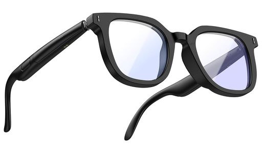 [Pramie]スマートメガネBluetoothスピーカー付きiOS/Android対応ワイヤレス接続対応通話マイク内蔵USB充電軽量防水防汗運動/アウトドア/屋内/屋外用UV400保護音声制御ブルーライトレンズユニセッ…