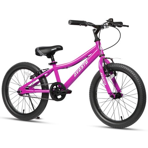【AVASTA】Bilbo赤ちゃんMTBマウンテンバイクファットタイヤ銀輪御坊っちゃんうしろ帯小学生低学級高学年街乗り通学取りはらいチェーン店入れもの/蹴りつける照明ランプ付き添い人高さ自然調整能力のある20inサクラ色