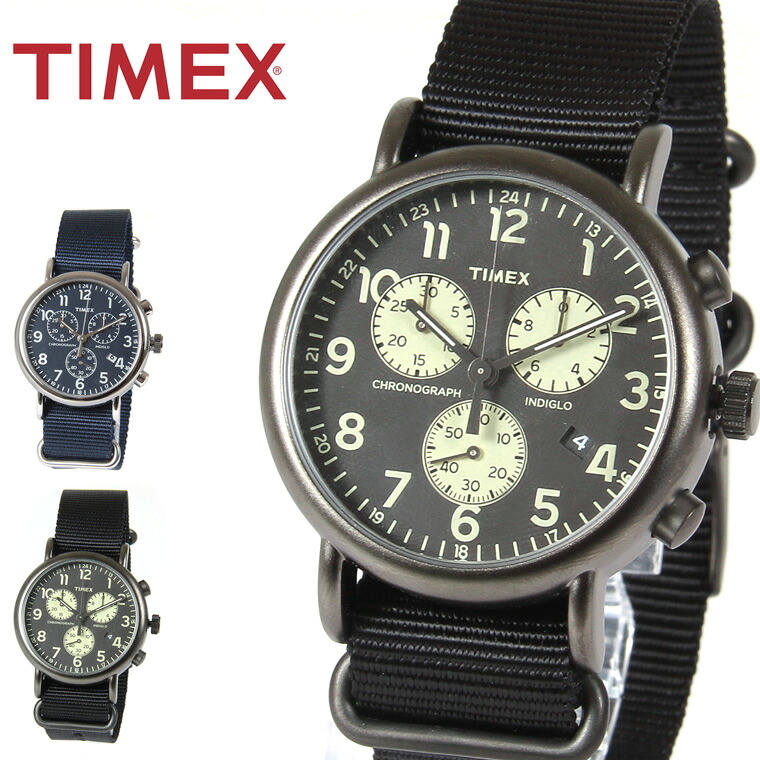 楽天市場 腕時計 ユニセックス Timex タイメックス ウィークエンダー Weekender クロノグラフ 腕時計 インディグロナイトライト カレンダー 父の日 ギフト プレゼント メンズ レディース ユニセックス ギフト Astarisk アスタリスク