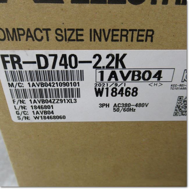 新品【 ★貨物輸送無料 】MITSUBISHI/ 三菱 はたご屋取り替えっこ FR-D740-2.2K【６ヶ月引きうける】