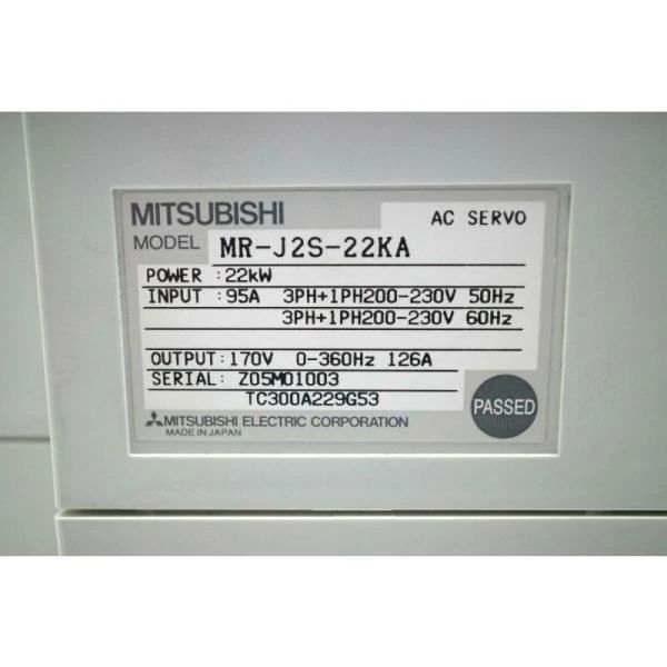 【新品★貨物輸送無料】MITSUBISHI/三菱 MR-J2S-22KA サーボ運転 【６ヶ月引き請ける】