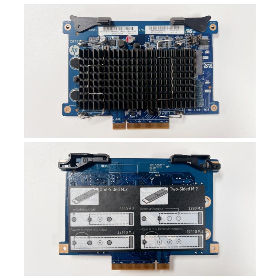 ★純正新品★HP Z8 G4 Workstation Multiplatform PCl-E Dual M.2 SSD Adapter M.2 To PCI-Express/844779-002/864764-004/933576-001｜astarshop