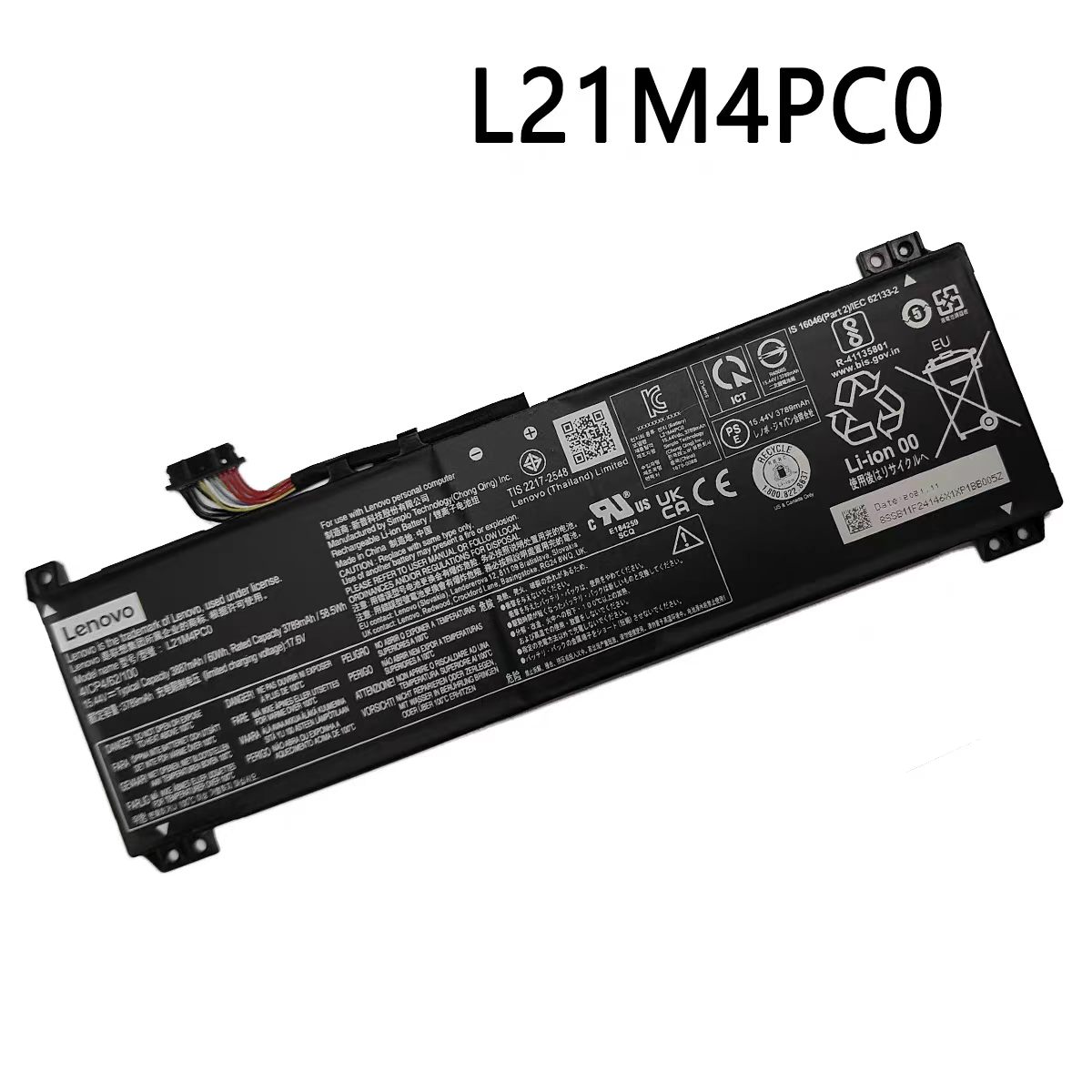 【純正新品】LENOVO Y7000 IRX9 L21M4PC0 L21D4PC0 L21C4PC0 L21M4PC1 15.44V60WH Wh lenovo レノボ ノートパソコン 交換用バッテリー 充電池|astarshop