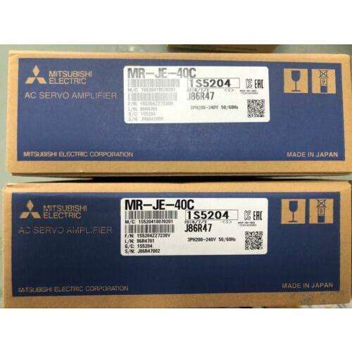 新品  貨物輸送無料MITSUBISHI 三菱電機MR-JE-40Cサーボ １番ウッド 【６ヶ月引き受ける】