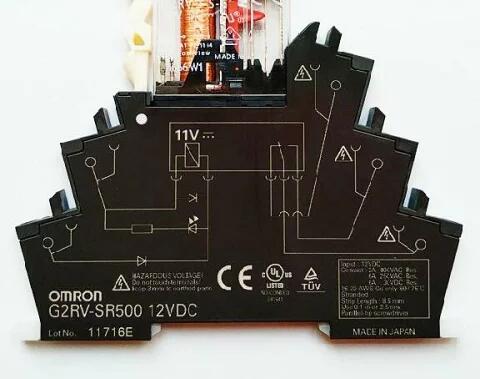 【 新品★貨物輸送無料 】OMRON オムロン G2RV-SR500 DC12V 用か細いI/O中継ぎ【６ヶ月引き請ける】