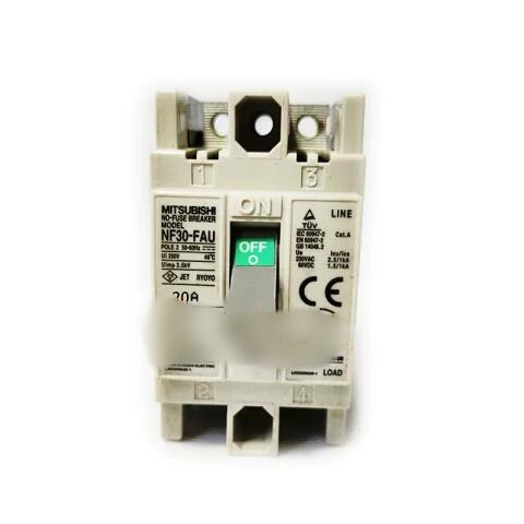 【新品★貨物輸送無料】MITSUBISHI 三菱電機 NF30-FAU 2P 20A 用否電気ヒューズ立ちはだかる器【６ヶ月引きうける】