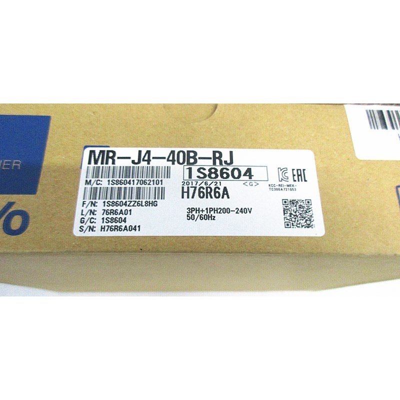 新品【 ★貨物輸送無料 】MITSUBISHI 三菱電機 MR-J4-40B-RJ サーボアンプリファイアー【６ヶ月引き請ける】