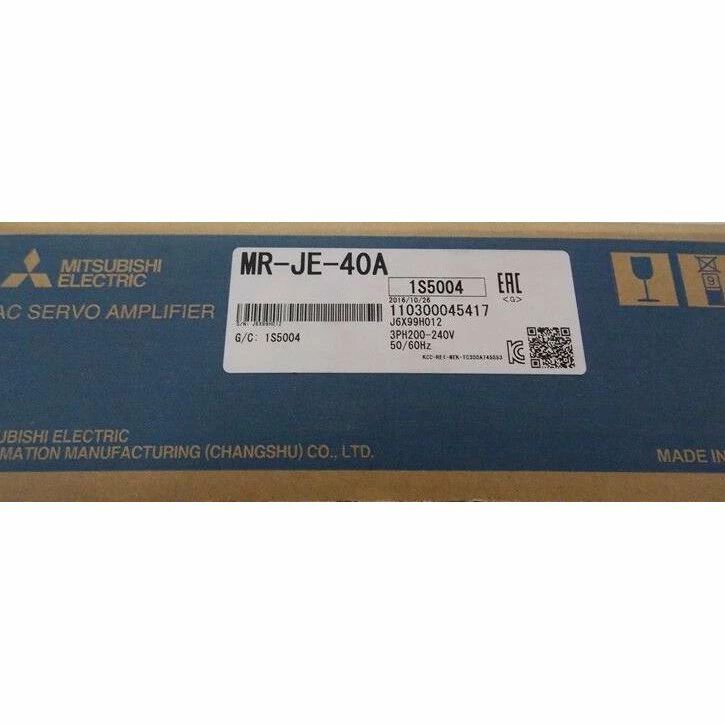 新品【 ★貨物輸送無料 】MITSUBISHI 三菱電機 MR-JE-40A サーボ運転【６ヶ月引き受ける】