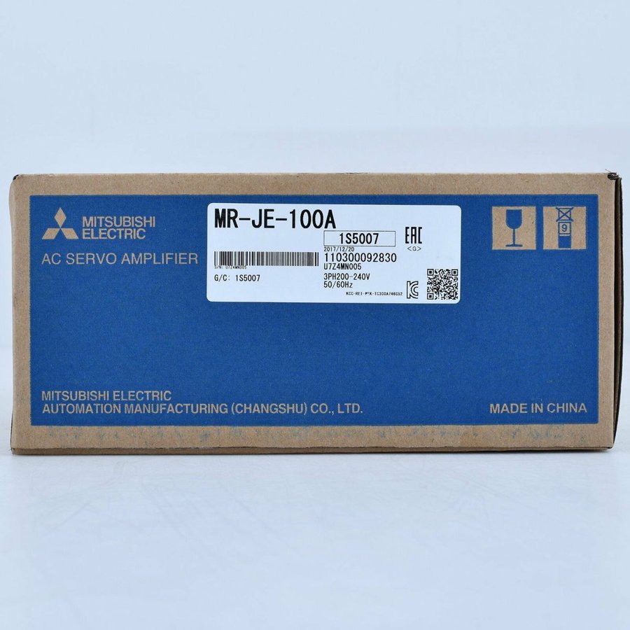 新品【 ★貨物輸送無料 】MITSUBISHI 三菱電機 MR-JE-100A サーボアンプリファイアー 【６ヶ月引きうける】