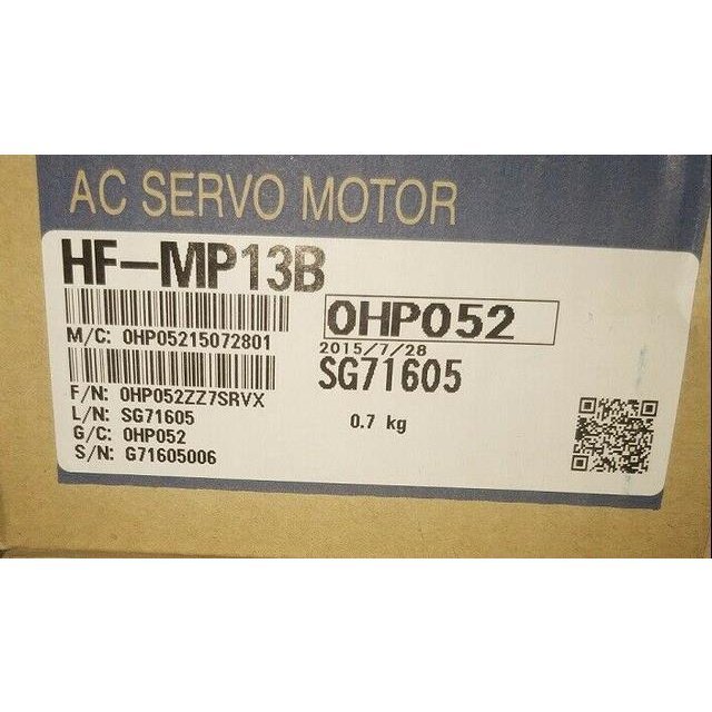 新品【 ★貨物輸送無料 】MITSUBISHI/三菱 HF-MP13B サーボ原動機【６ヶ月引き請ける】